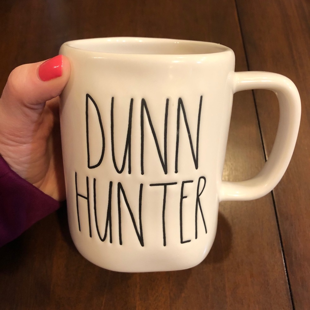 Rae Dunn Mug Dunn Hunter Tall Large Letters